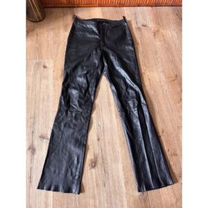 Wilsons Leather Black Straight Leg Leather Pants